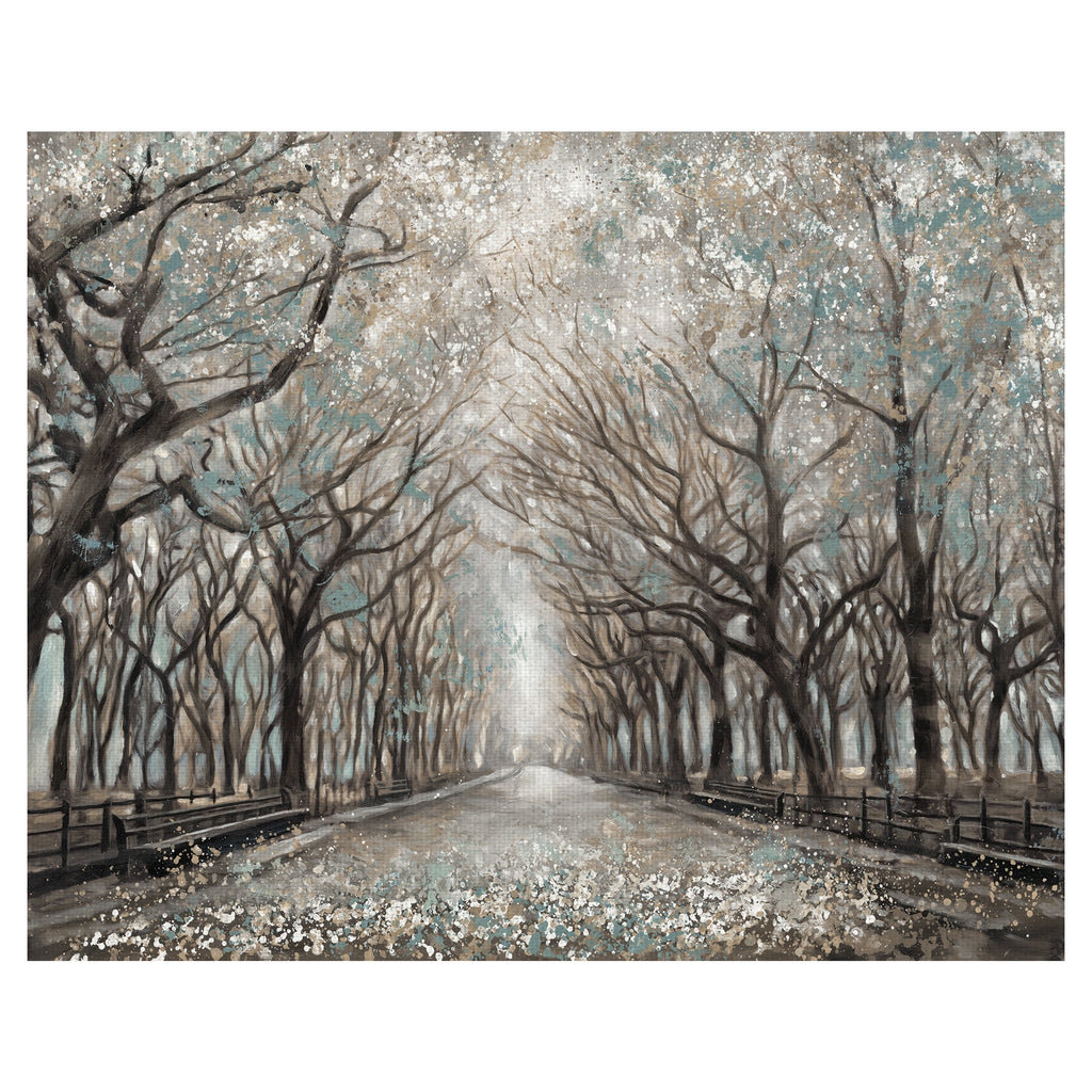 Masterpiece Art Gallery Momentary Quiet Platinum Park Trees by Frank Parson Canvas Art Print 22" x 28"