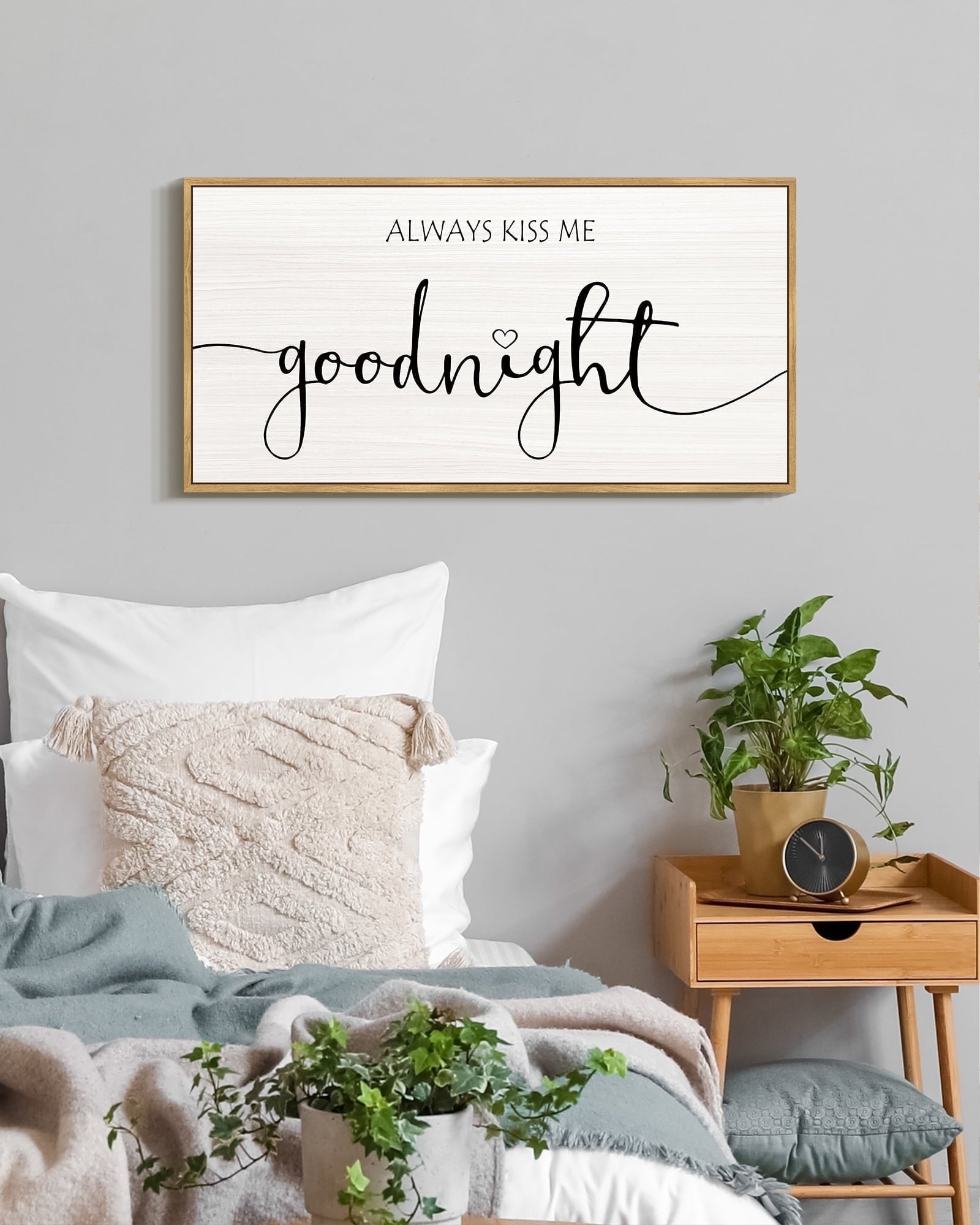 SHENIFY Abstract Landscape Wall Art 20x40in Natural Framed Minimalist Tan Green Mountain Neutral Toned Misty Nature Wilderness Illustrations Modern Art Decorative