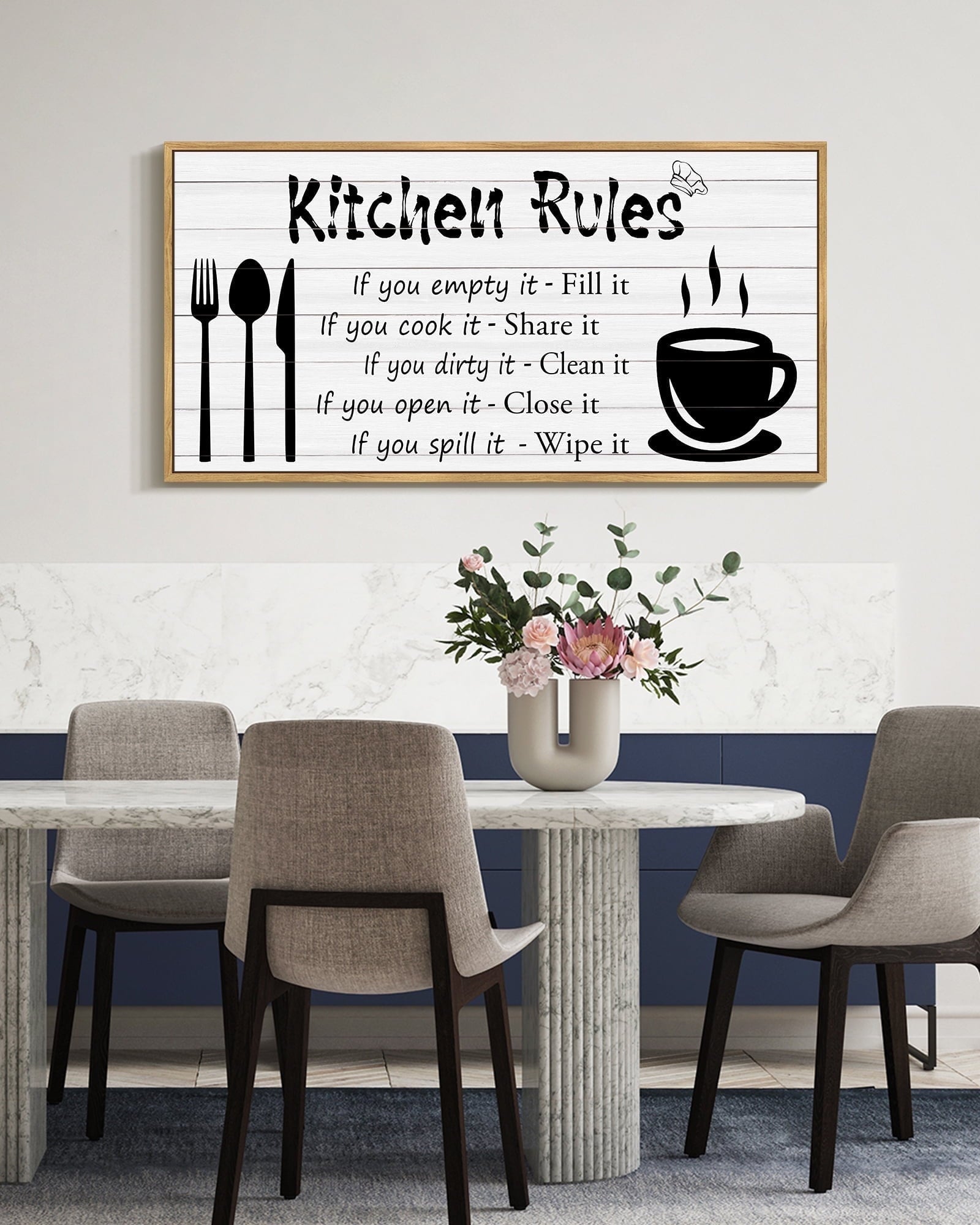 SHENIFY Abstract Landscape Wall Art 20x40in Natural Framed Minimalist Tan Green Mountain Neutral Toned Misty Nature Wilderness Illustrations Modern Art Decorative