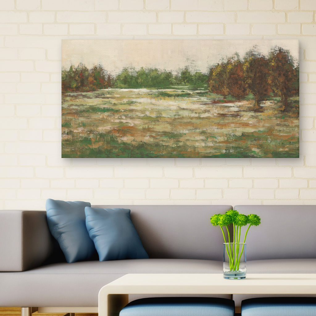 Sage Landscape by Willowbrook Fine Art Canvas Art Print